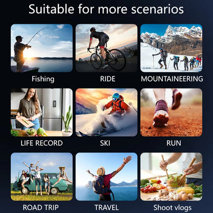 2026 New Handheld Sports Camera With180 Degree Rotating Lens 4K HD Wireless Wifi Video Recorder Built-in Fill Light Camera