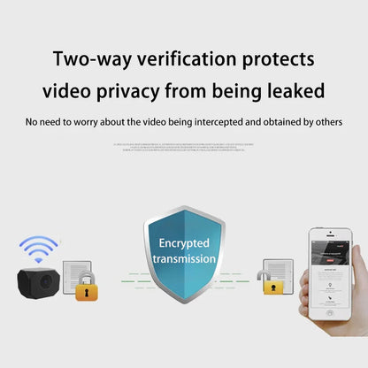 New 4K HD WiFi Security Camera Night Vision Home Mini Smart Indoor IP Surveillance APP Remote Monitoring Portable Design