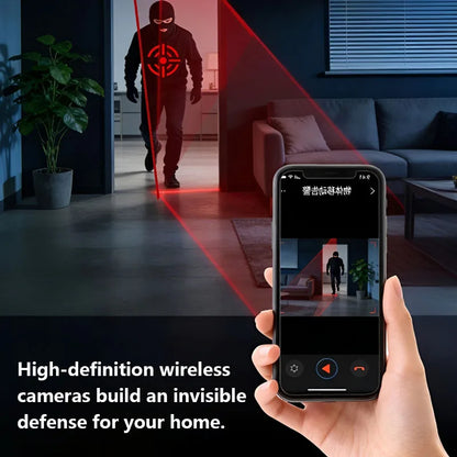 Lenovo Security Camera WiFi-Connected Remote Smart Monitoring 140-Degree HD Camera DVR Battery Backup in Case of Power Outage