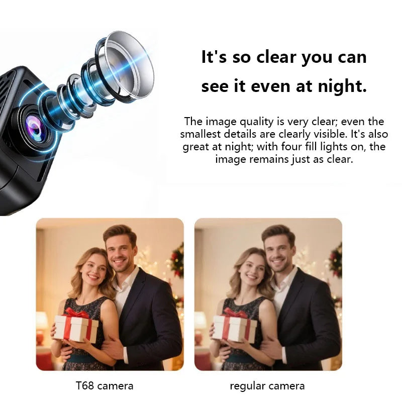 Lenovo Security Camera WiFi-Connected Remote Smart Monitoring 140-Degree HD Camera DVR Battery Backup in Case of Power Outage
