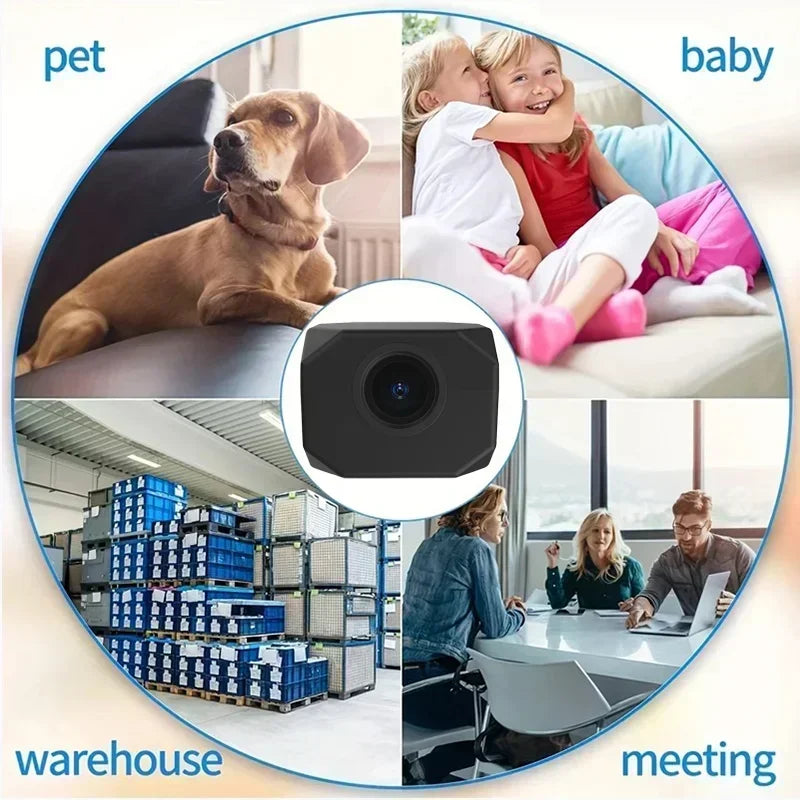 New 4K HD WiFi Security Camera Night Vision Home Mini Smart Indoor IP Surveillance APP Remote Monitoring Portable Design