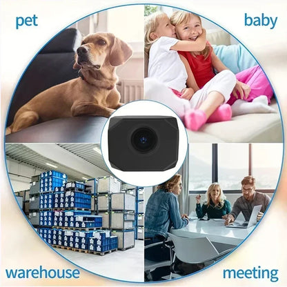 New 4K HD WiFi Security Camera Night Vision Home Mini Smart Indoor IP Surveillance APP Remote Monitoring Portable Design